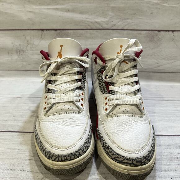 Nike Air Jordan 3 Cardinal Red Size 9.5 Men's Mid OG Retro CT8532-126 - Picture 4 of 8